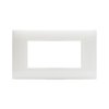 Ave 44PJ04BT - Technopolymer plate Young S44, colour total white - 4 Mod. 