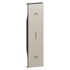 BTicino KC05 - Illuminated 1-module roller shutter control cover, champagne, Living Now