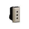 BTicino KC4113 - Italian Standard P11 Socket 2P+E 10A Living Now Champagne