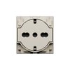 BTicino KC4140A16F - Living Now Italian Standard P40 Flat Socket, Champagne