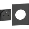 BTicino KG55M3F - Cover + Top for Standard Franco/Belgian socket Living Now