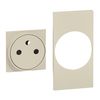 BTicino KM55F - Cover + top for standard free/belga Living Now socket