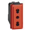 BTicino KR4180 - 2P+E 2P+E 10/16A 250Vac red Living Now socket outlet
