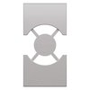 BTicino KS03 - Living Now Steel Cover for Italian Standard P40 Sockets