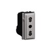 BTicino KS4180 - Italian Standard P17/P11 2P+E 16A Living Now Steel Socket
