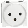 BTicino KW4183 - 2P+E 10/16 A 250Vac Israeli standard socket outlet white Living Now