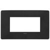 Vimar 14654U.19 - Plana Up 4M Plate, Matte Black