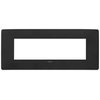 Vimar 14657U.19 - Plana Up 7M Plate, Matte Black