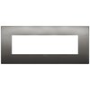 Vimar 19657.09 - Classic plate 7 modules black chrome Arké