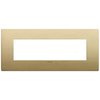 Vimar 19657.12.01 - Classic plate 7 modules brushed brass Arké